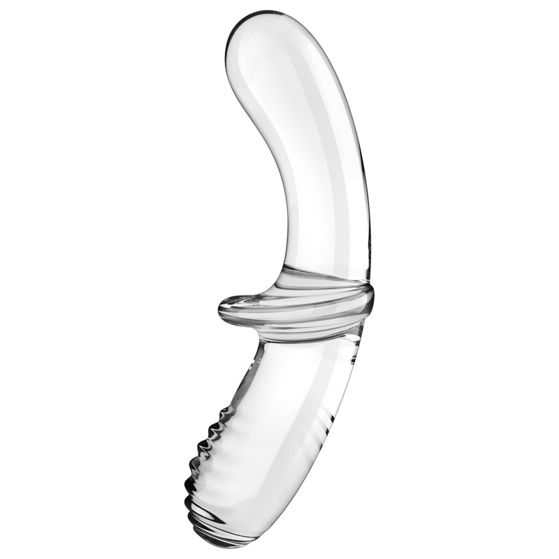 Satisfyer Gode en verre Double Crystal 18.5 x 3.5cm Transparent
